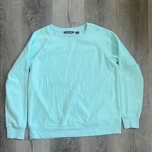 Lands' End Aqua Blue Pajama Top Women's Medium #335